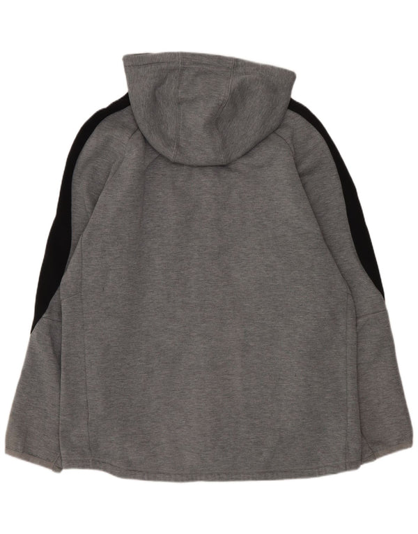 Puma Mens Zip Hoodie Sweater Large Grey Colourblock Sports