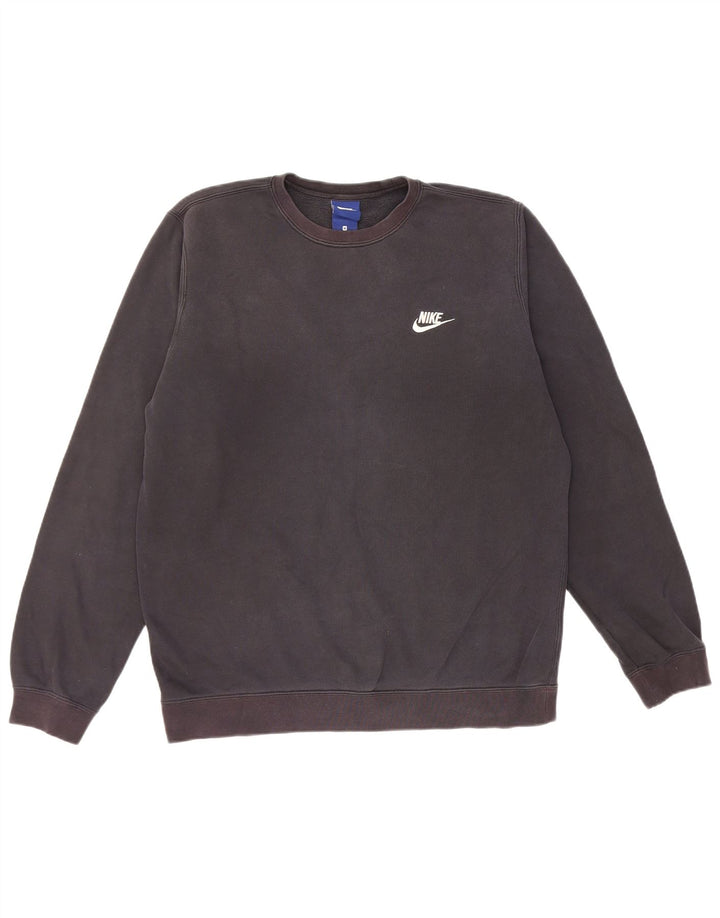 Nike Mens Sweatshirt Jumper Medium Black Cotton