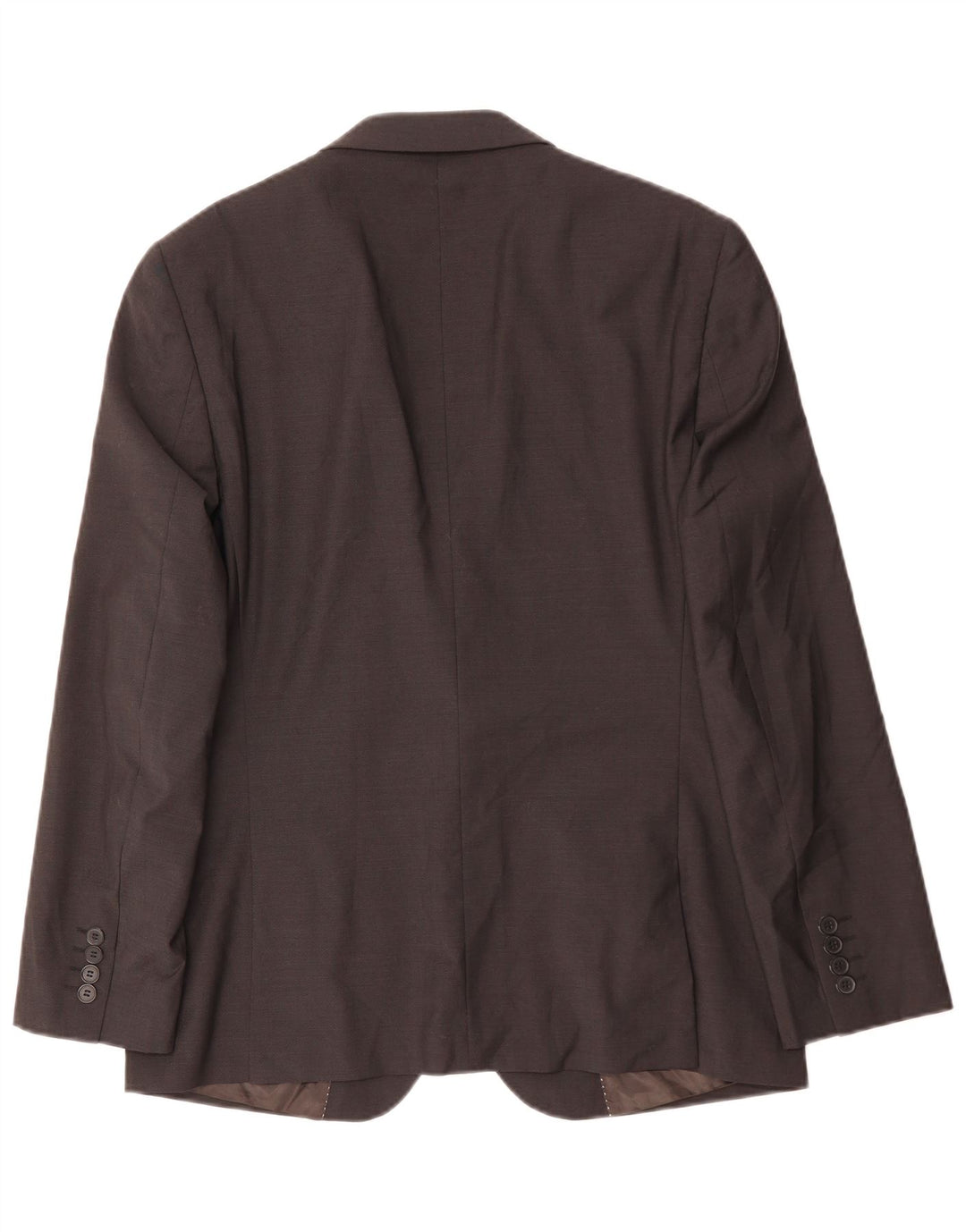 Dkny Mens Slim Fit 2 Button Blazer Jacket UK 40 Large Brown Wool