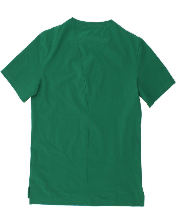 REEBOK Womens Longline T-Shirt Top UK 10 Small Green Polyester Vintage Reebok and Second-Hand Reebok from Messina Hembry 