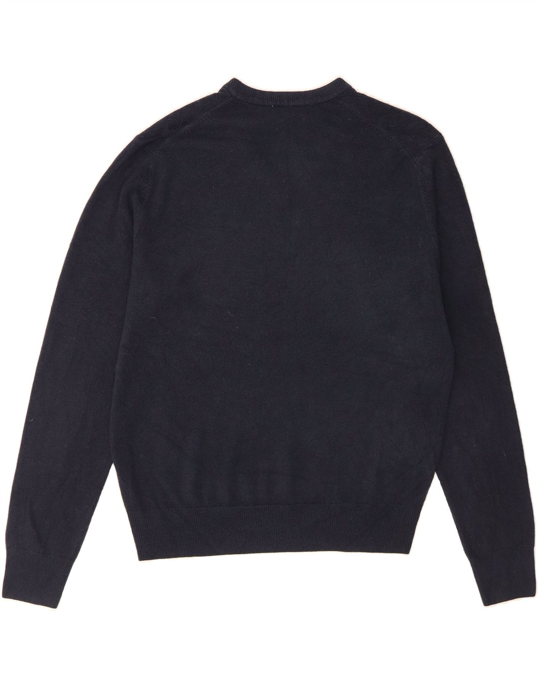 DOCKERS Mens V-Neck Jumper Sweater Medium Navy Blue Argyle/Diamond Acrylic Vintage Dockers and Second-Hand Dockers from Messina Hembry 