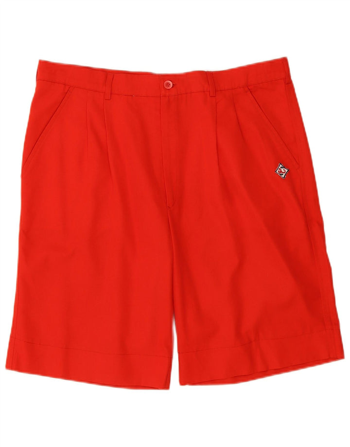SCORPIO Mens Chino Shorts IT 52 XL W36 Red Polyester
