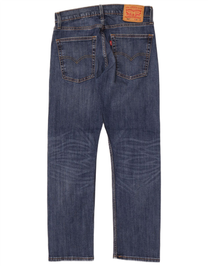 Levi's Mens 513 Slim Jeans W30 L30 Blue Cotton