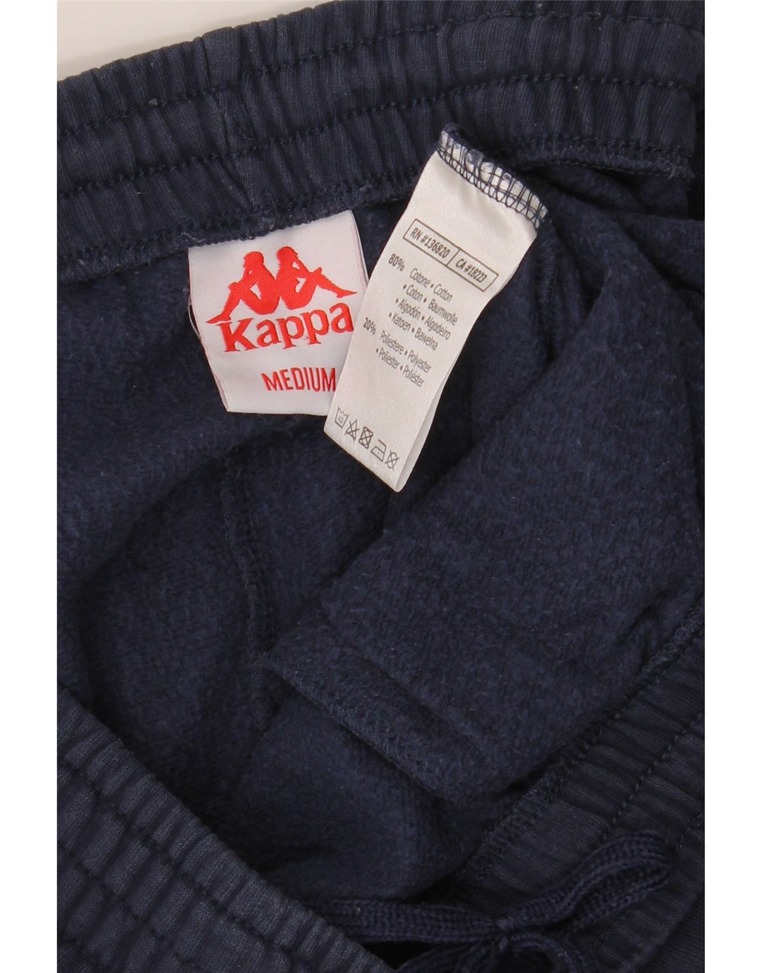 Kappa Mens Tracksuit Trousers Joggers Medium  Navy Blue Cotton