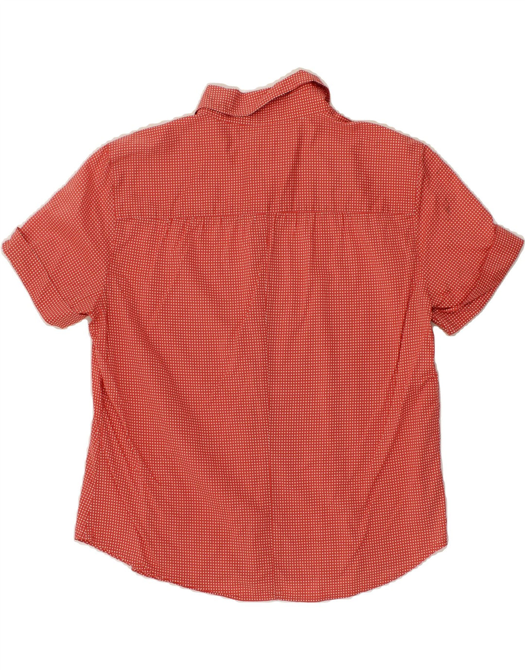 J. CREW Womens Short Sleeve Shirt UK 14 Medium Red Spotted Vintage J. Crew and Second-Hand J. Crew from Messina Hembry 
