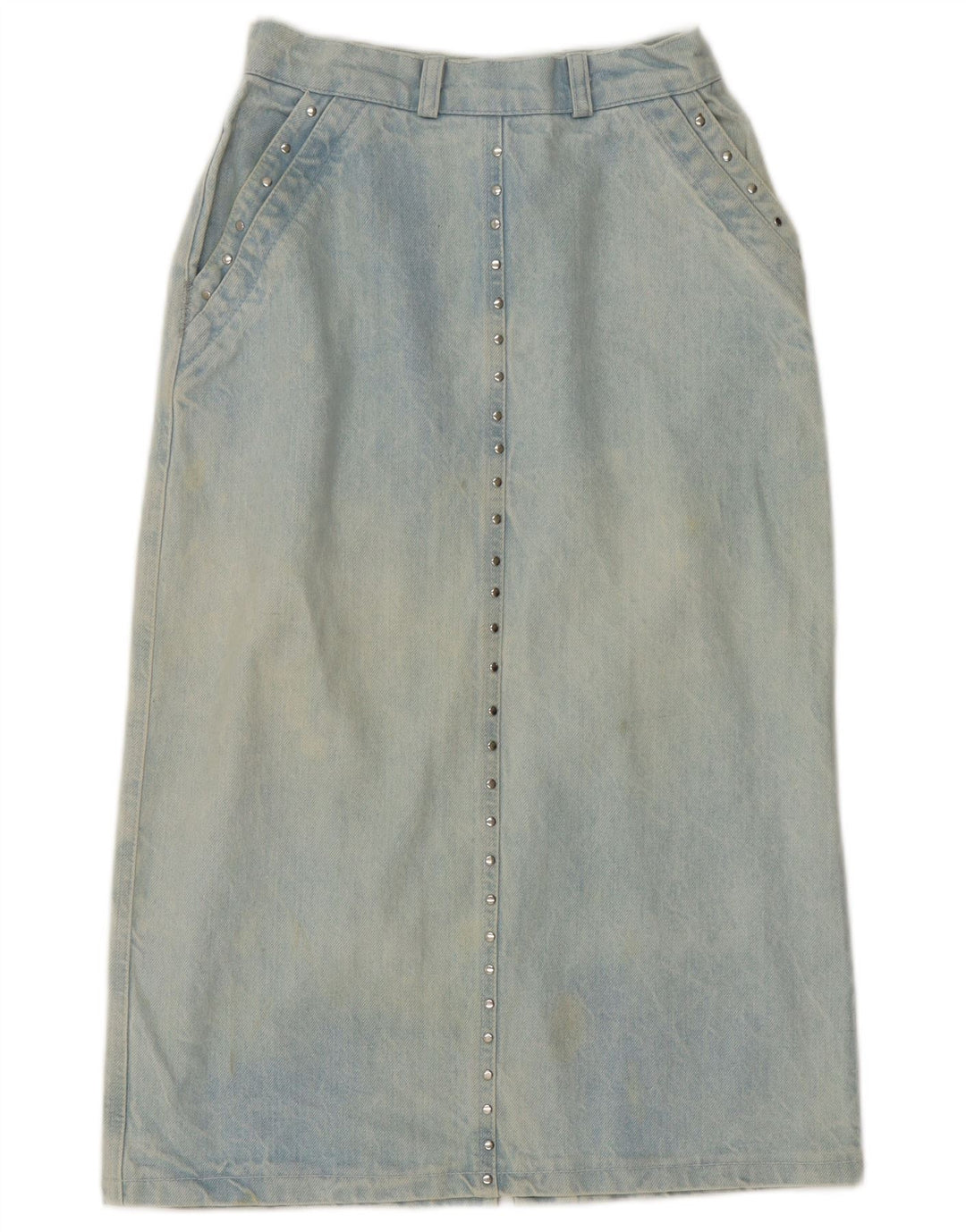 Vintage denimnederdel til kvinder Medium W28 blå bomuld