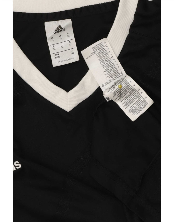 T-shirt Adidas Climalite da uomo Top XL poliestere nero