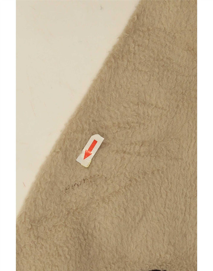 Giacca in pile da uomo Fila UK 40 Large Beige Colourblock Poliestere