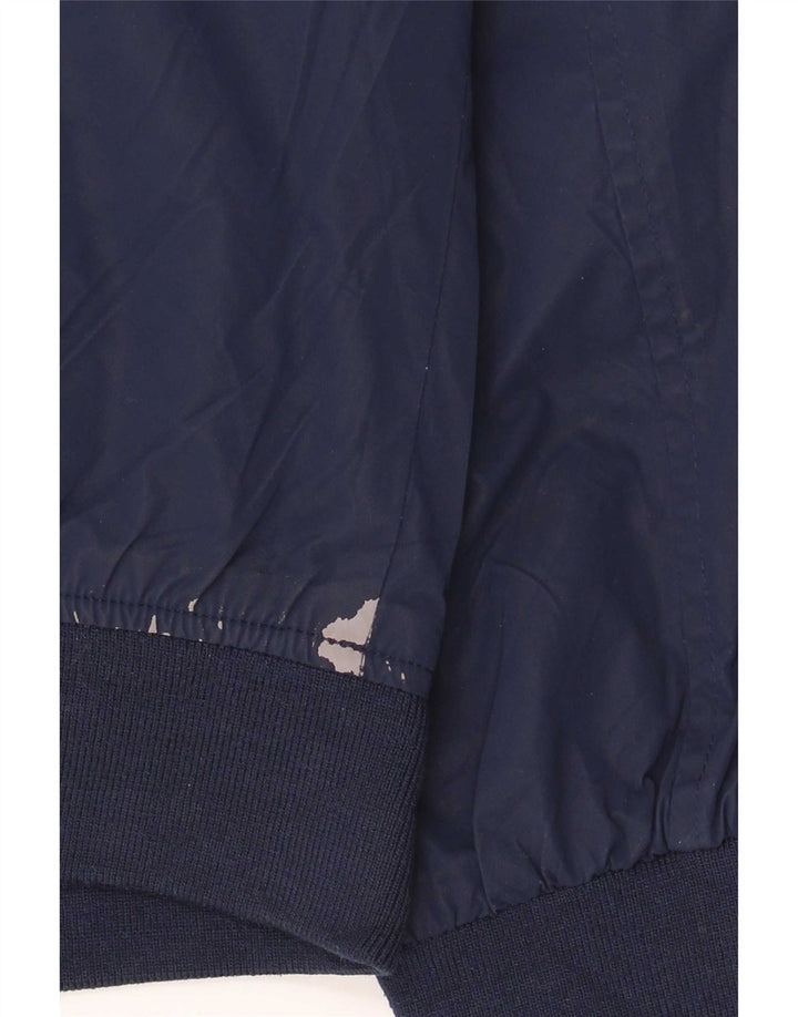 Zara Mens Bomber Jacket UK 40 Grande Poliéster Azul Marinho