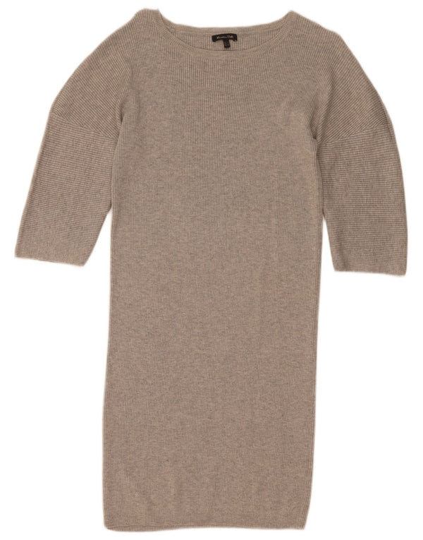 Sukienka damska Massimo Dutti z rękawem 3/4, UK 10, mała, szara