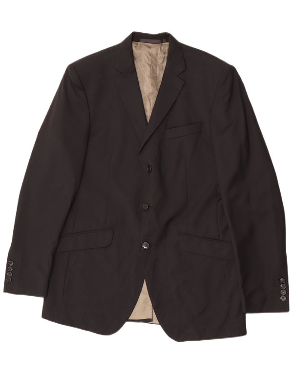 Jachetă pentru bărbați Marks & Spencer, cu 3 nasturi, slim fit, UK 40 Medium Black