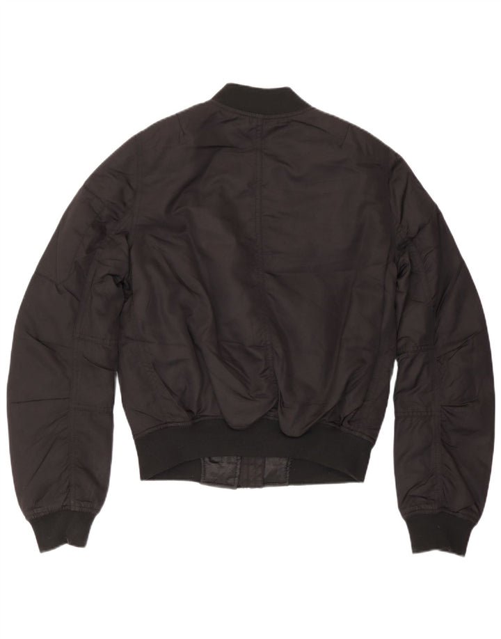 Topshop női túlméretezett bomber dzseki UK 6 XS fekete poliészter