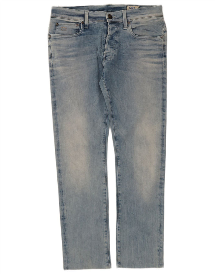 G-STAR Mens Slim Jeans W32 L30 Blue Cotton