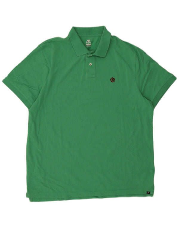 Nike Polo Homme 2XL Vert Coton