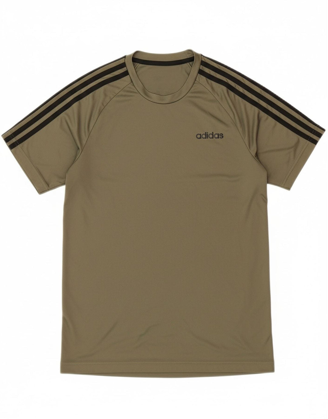 ADIDAS Mens Climalite T-Shirt Top Small Khaki Polyester