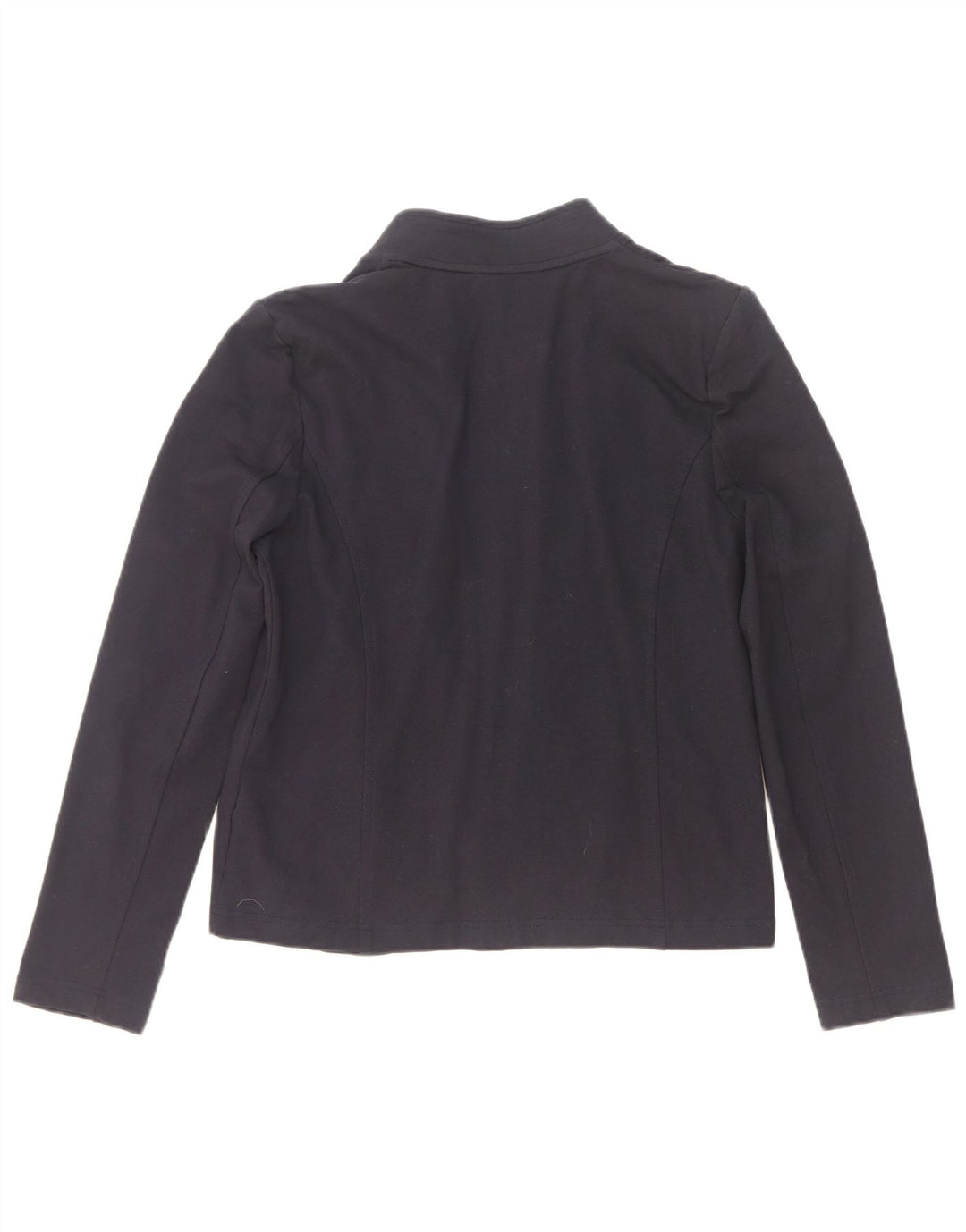 Tommy Hilfiger Womens Bomber Jacket UK 14 Medium Navy Blue Cotton
