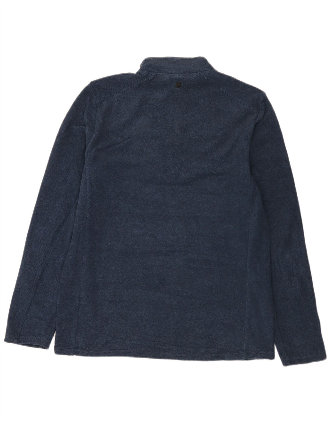 Mountain Warehouse Mens Zip Neck Sweatshirt Jumper Medium Navy Blue Flecked