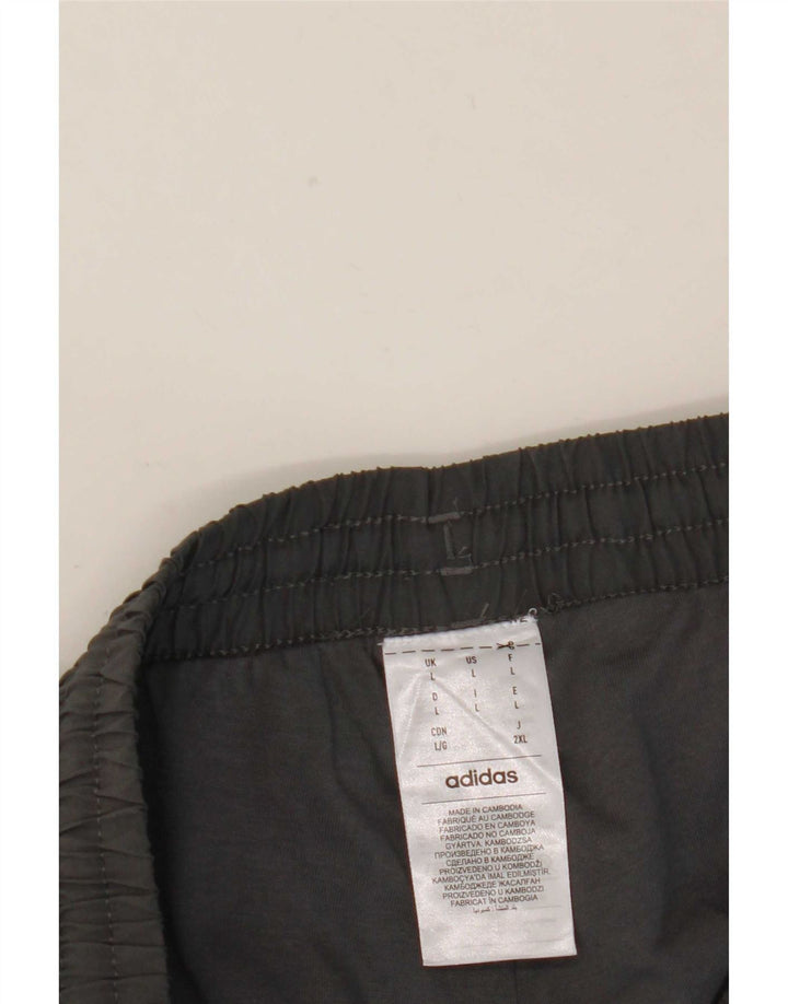 Pantaloni da tuta da uomo Adidas Joggers grandi in poliestere grigio