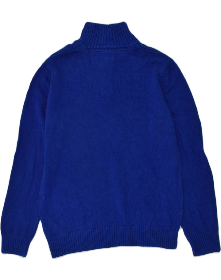 NAUTICA Girls Zip Neck Jumper Sweater 14-15 Years Large Blue Colourblock | Vintage Nautica | Thrift | Second-Hand Nautica | Used Clothing | Messina Hembry 