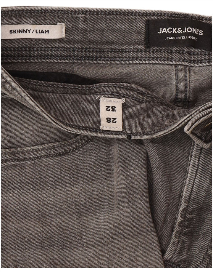 Jack & Jones Mens Liam Skinny Jeans W28 L32 Grey