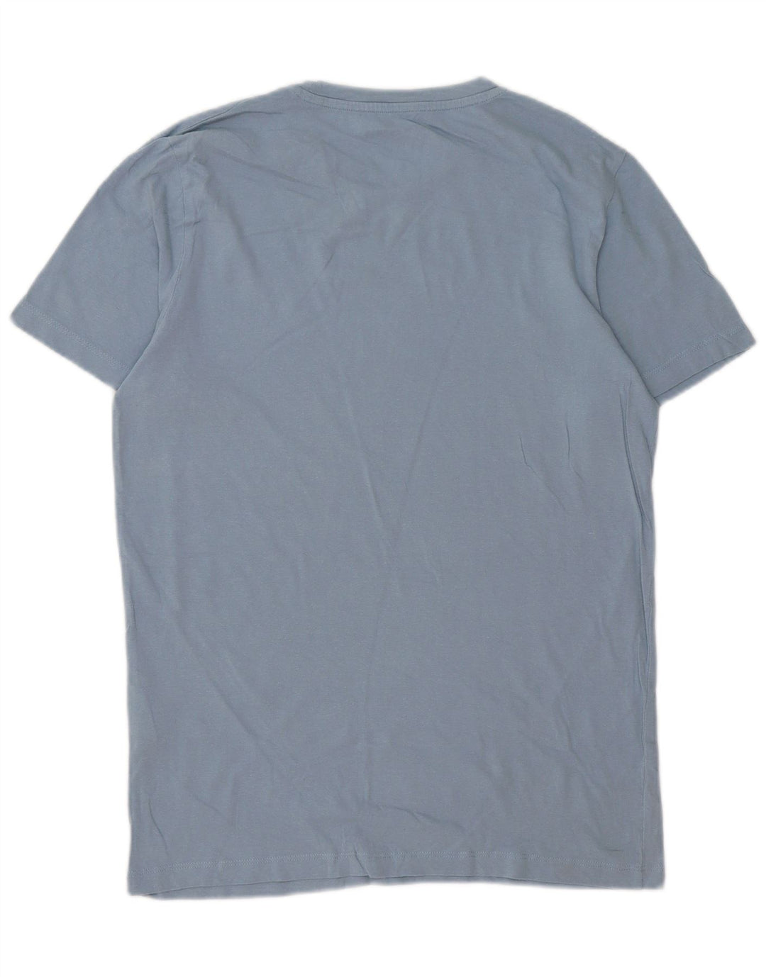 JACK & JONES Mens Graphic T-Shirt Top Medium Blue Cotton