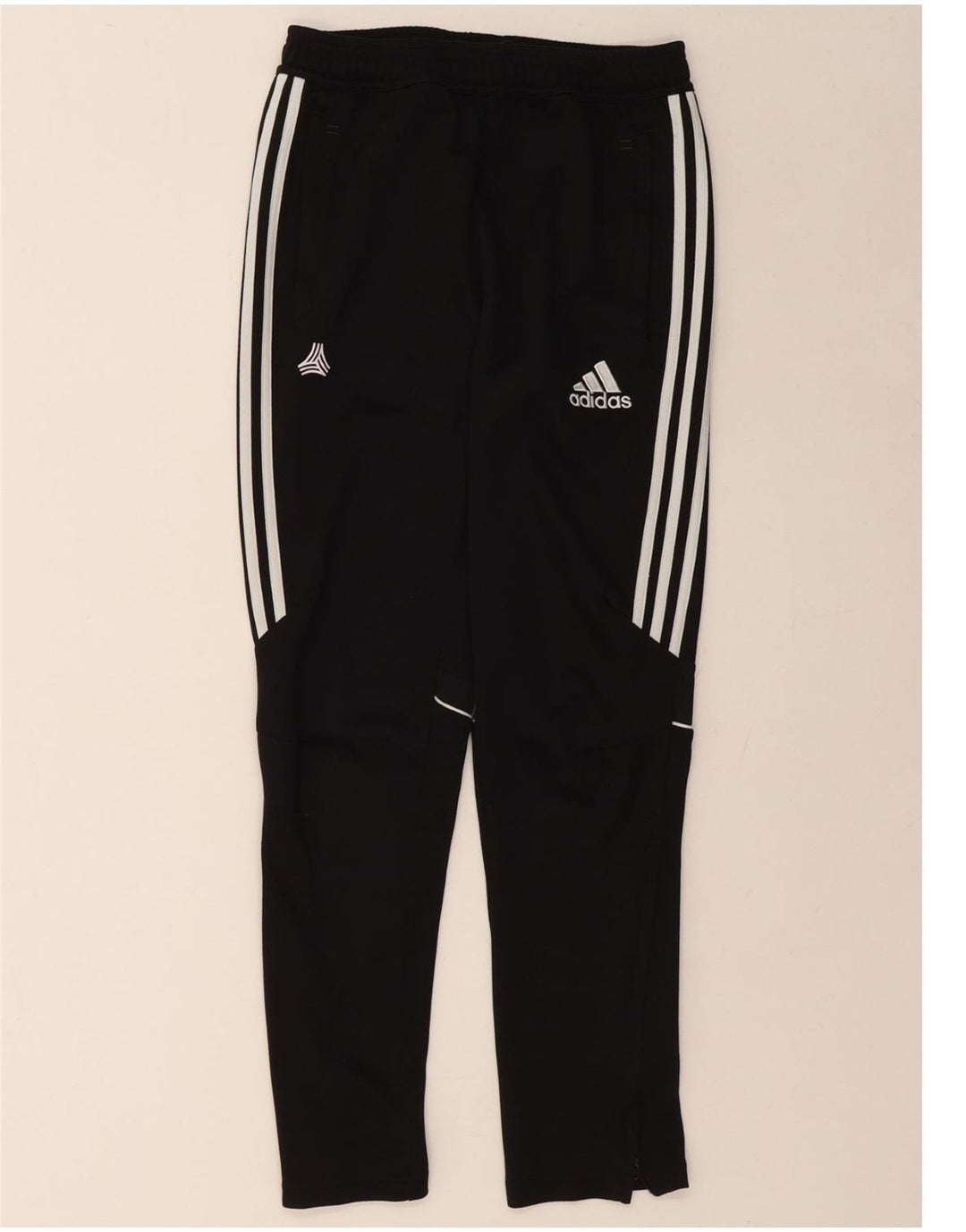 ADIDAS Boys Climacool Tracksuit Trousers 13-14 Years Black Polyester
