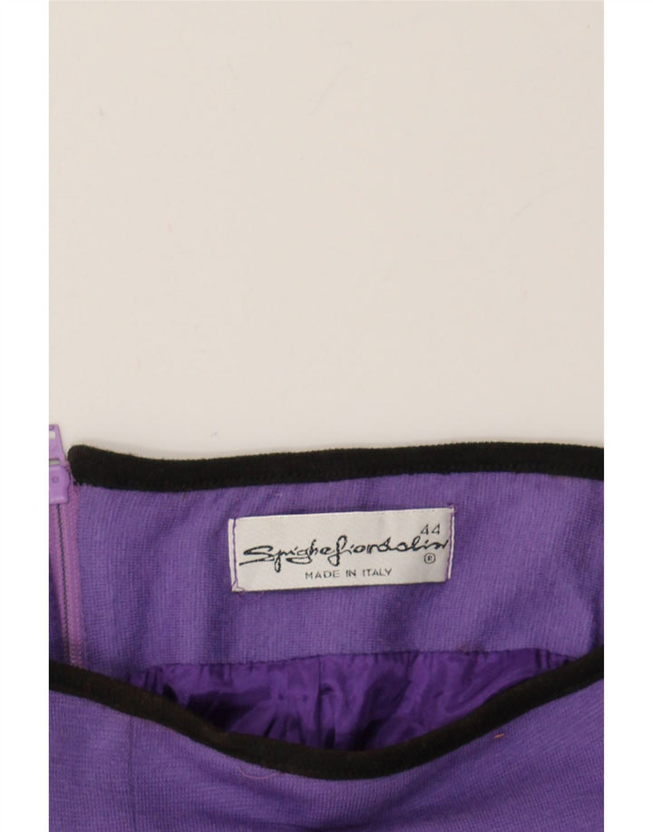 VINTAGE Womens Maxi Skirt IT 44 Medium W26 Purple Vintage Vintage and Second-Hand Vintage from Messina Hembry 