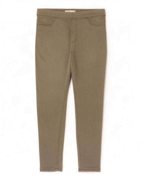 Marks & Spencer Damen Crop Jegging Jeans UK 12 Medium W37 L25 Khaki Baumwolle