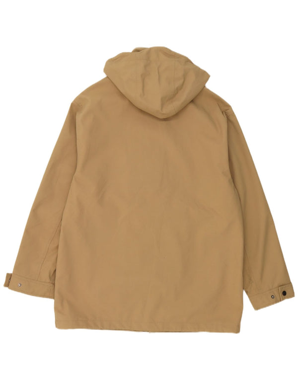 Timberland Mens Hooded Utility Jacket UK 38 Medium Beige Nylon