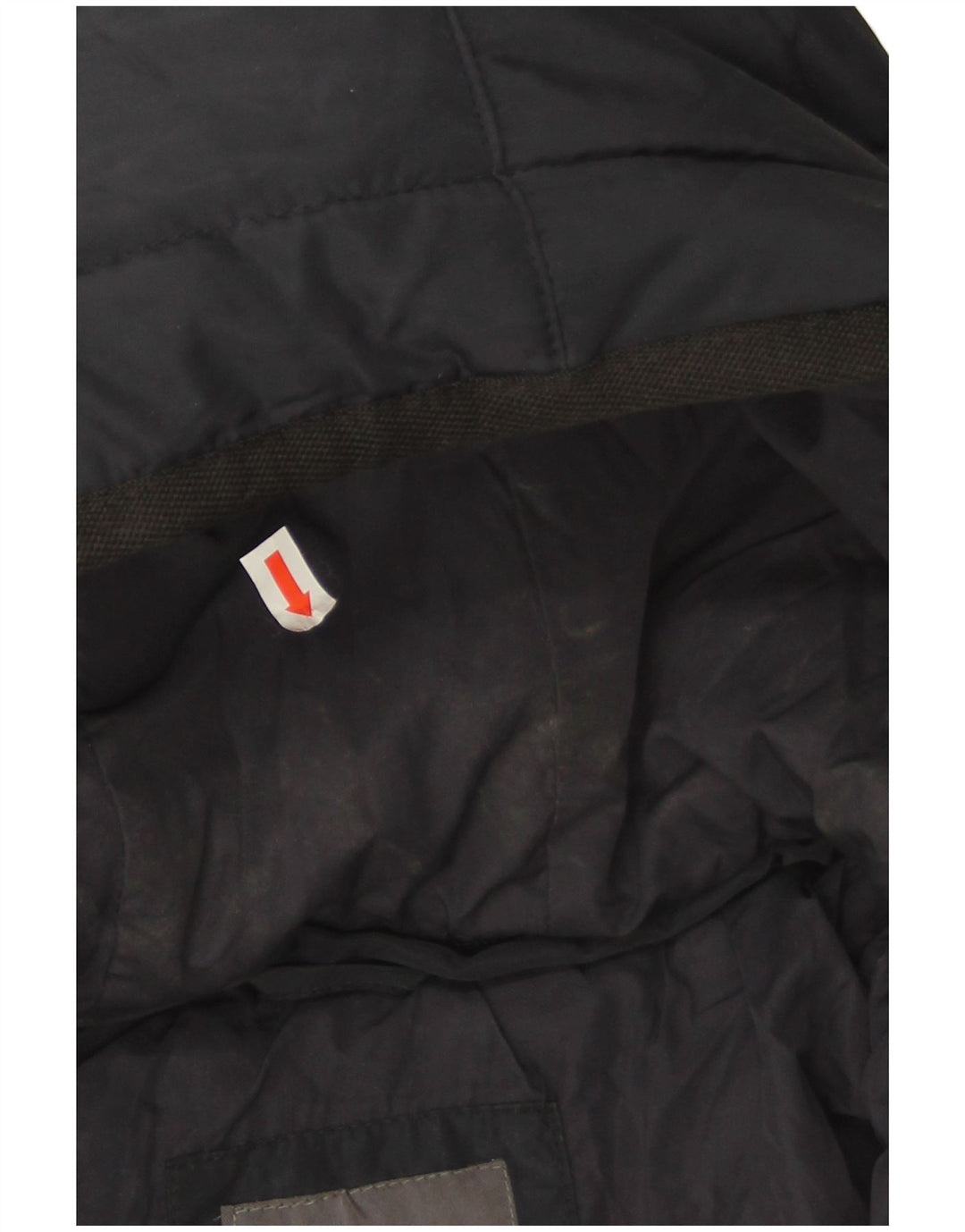 Zara Herre hættepolstret jakke UK 36 Small Navy Blue Polyester