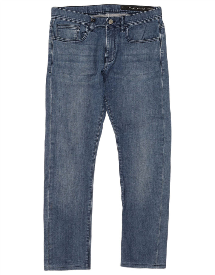ARMANI EXCHANGE Mens Slim Jeans W31 L28 Blue Cotton