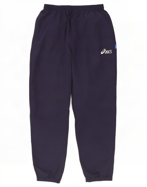 Asics Pantalon de survêtement pour homme Joggers Large Bleu Marine Polyester