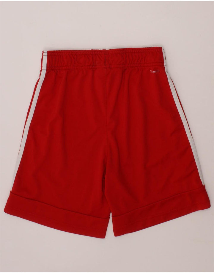 ADIDAS Boys Sport Shorts 11-12 Years  Red Polyester Vintage Adidas and Second-Hand Adidas from Messina Hembry 