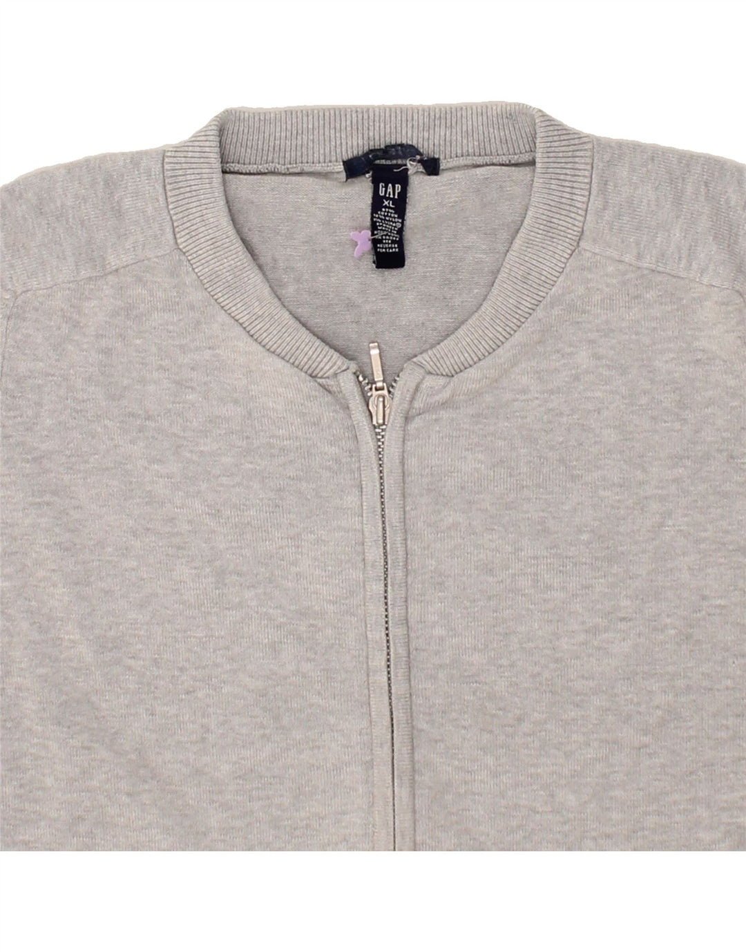 GAP Womens Tracksuit Top Jacket UK 18 XL Grey Cotton Vintage Gap and Second-Hand Gap from Messina Hembry 