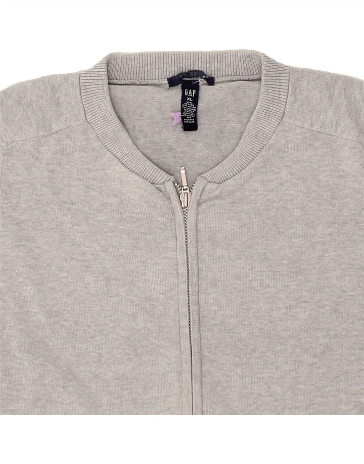 GAP Womens Tracksuit Top Jacket UK 18 XL Grey Cotton Vintage Gap and Second-Hand Gap from Messina Hembry 
