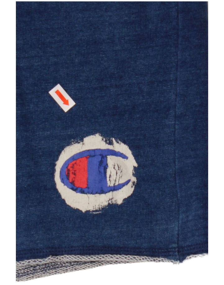 CHAMPION Mens Sport Shorts Medium  Navy Blue Cotton