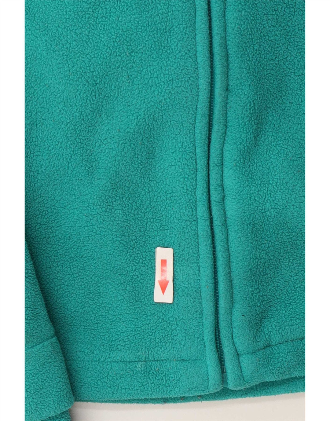Bench Womens Graphic Fleece Jacket UK 10 Small Green Polyester