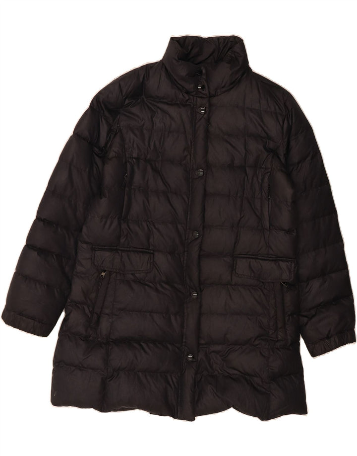 MABRUN Womens Padded Coat IT 50 XL Black Polyester Vintage Mabrun and Second-Hand Mabrun from Messina Hembry 