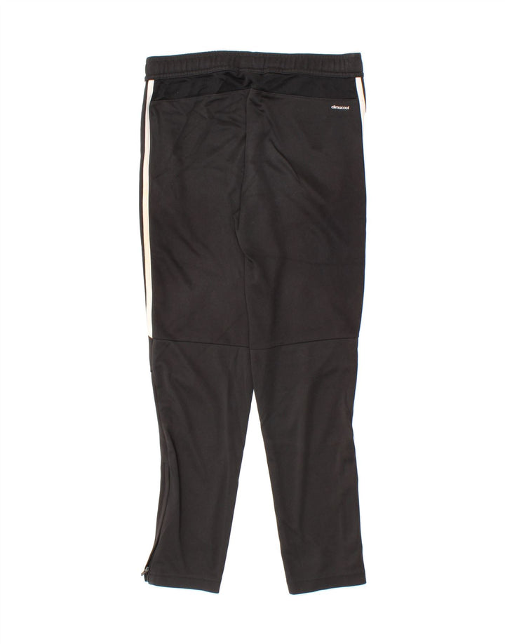 ADIDAS Boys Tracksuit Trousers 11-12 Years Black Polyester Vintage Adidas and Second-Hand Adidas from Messina Hembry 