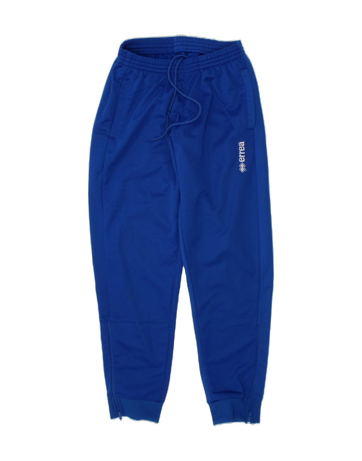 ERREA Boys Tracksuit Trousers Joggers 9-10 Years 2XS Blue Polyester Vintage Errea and Second-Hand Errea from Messina Hembry 