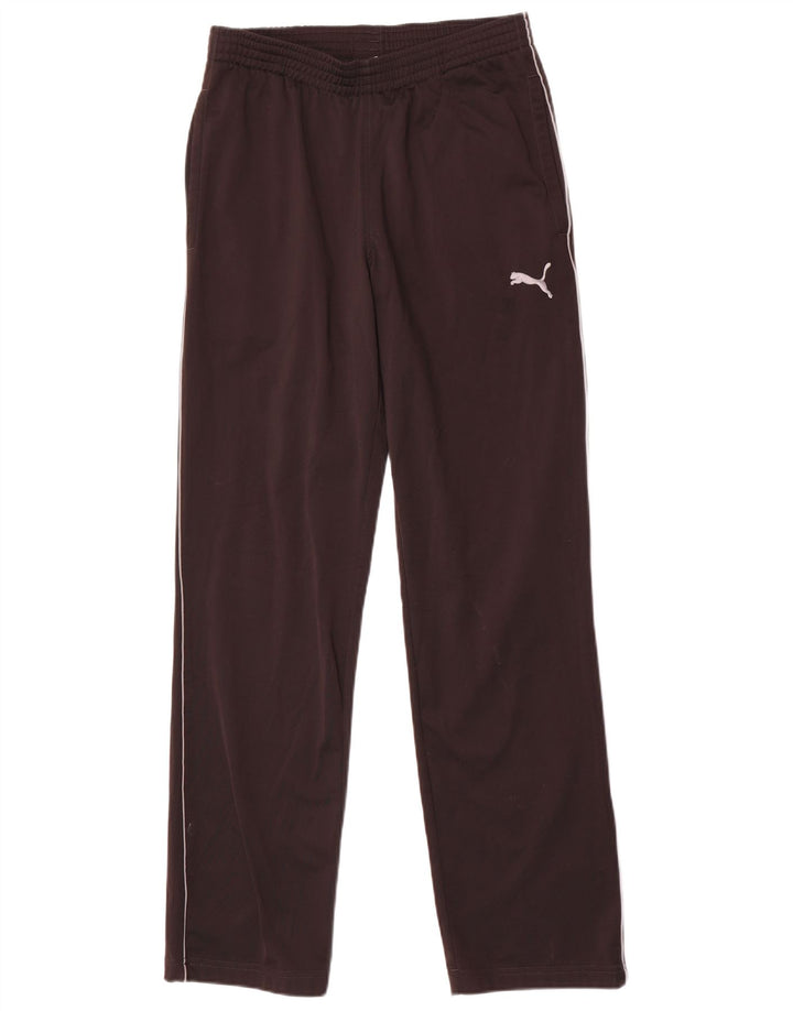 Puma Mens Tracksuit Trousers Small  Brown Colourblock Polyester
