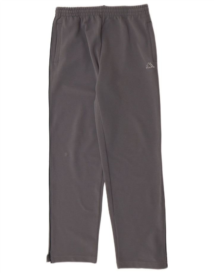 Kappa Mens Tracksuit Trousers Medium Grey Polyester