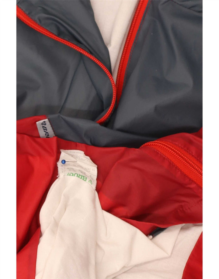 Brugi Veste de Survêtement à Capuche Homme Gris Moyen Colorblock Polyamide