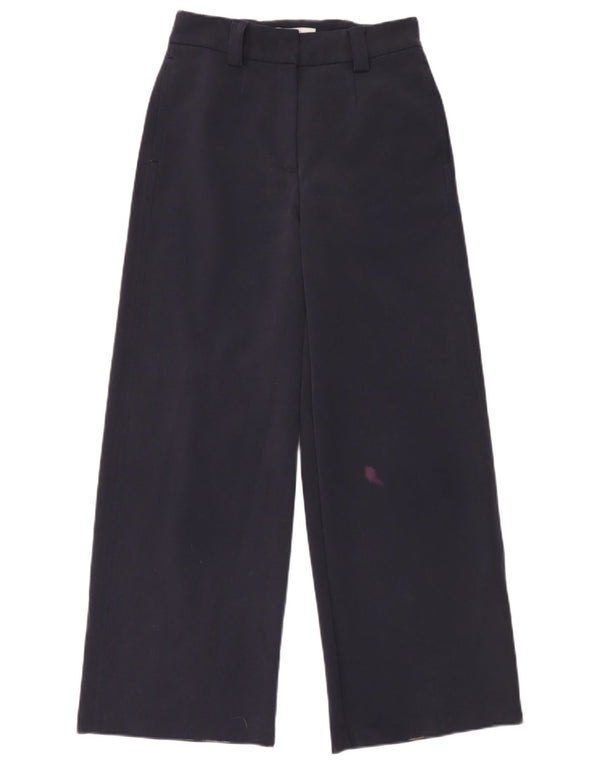 Женские брюки-чиносы с высокой талией Marks & Spencer UK 8 Small W26 L30 Темно-синие, бл.