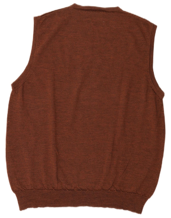 MAYSER Mens Vest Tank Top IT 56 XL Brown Wool