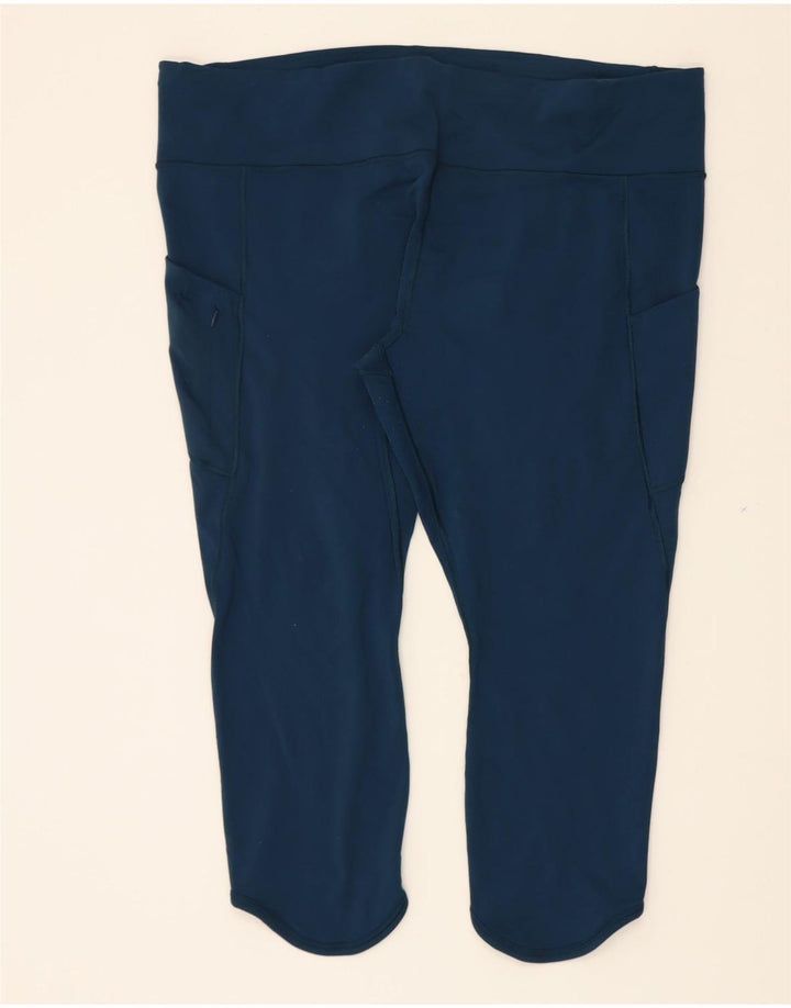 ATHLETA Womens Capri Leggings UK 20 2XL  Blue Nylon Vintage Athleta and Second-Hand Athleta from Messina Hembry 