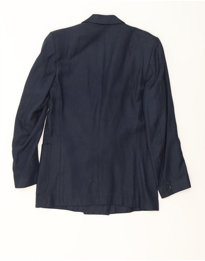 Vintage herre dobbeltradet blazerjakke UK 38 Medium Navy Blue Classic