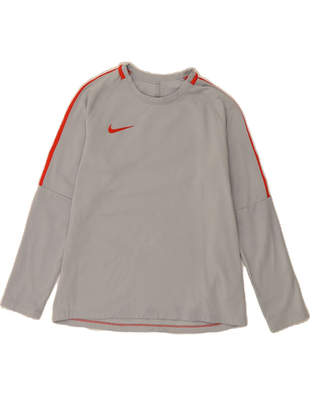 NIKE Haut Dri Fit à manches longues pour femme UK 14 Gris moyen Polyester