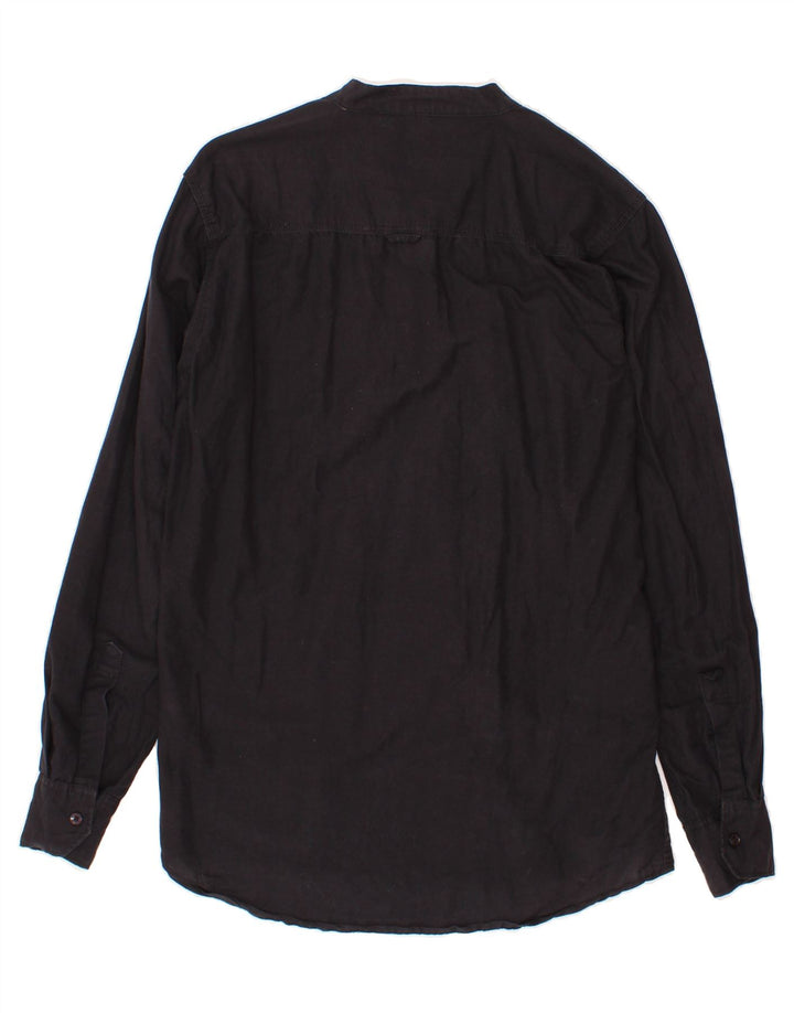 BENETTON Mens Shirt Medium Black Cotton Vintage Benetton and Second-Hand Benetton from Messina Hembry 
