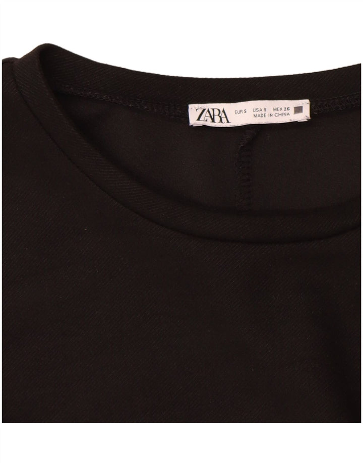 Zara Damen Etuikleid UK 10 Small Schwarz